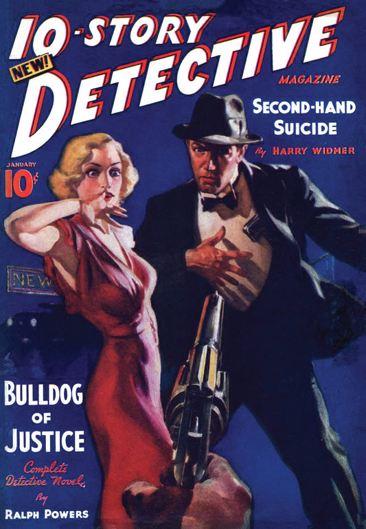 10-Story Detective January 1938 pulp reprint