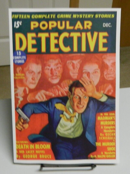 Popular Detective December 1935 pulp reprint Thrilling Pub George Bruce