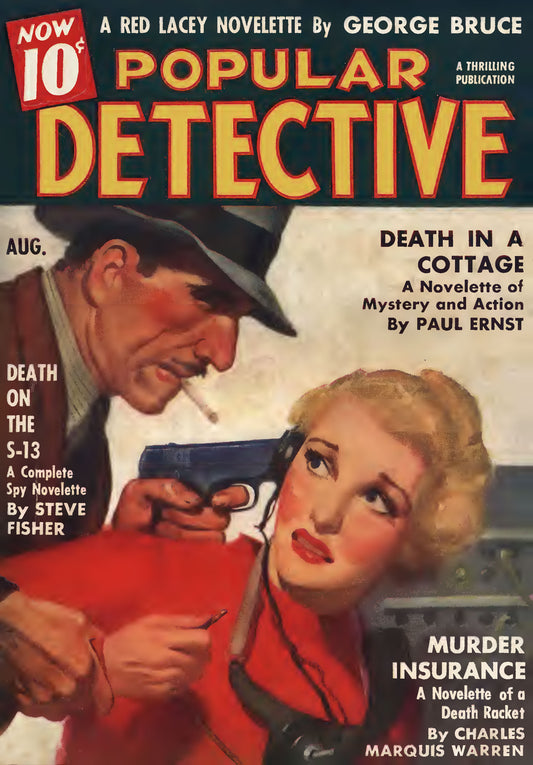 Popular Detective August 1937 pulp reprint