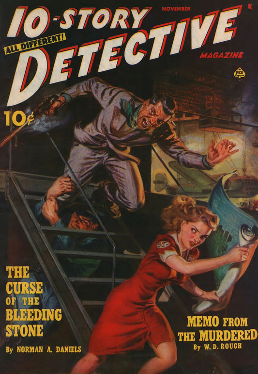 10-Story Detective Nov. 1942 pulp reprint