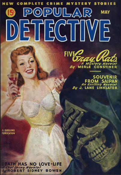 Popular Detective May 1947 pulp reprint